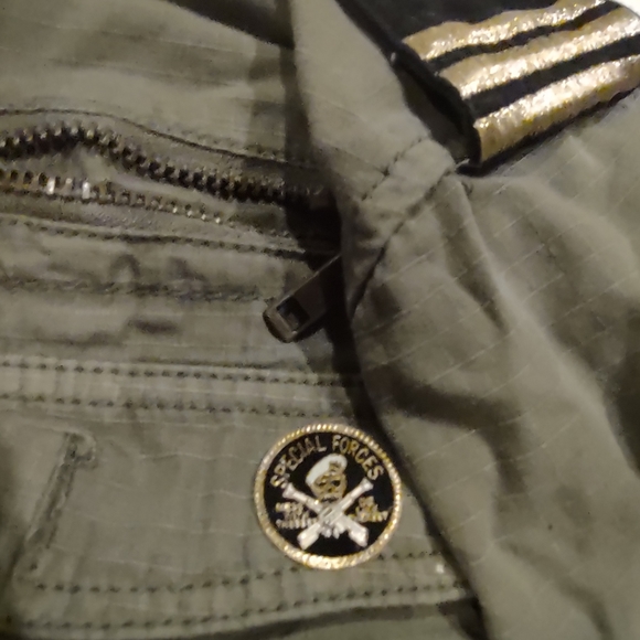 Parish Nation 2XL bomber jacket shirt with patches military shirt - Picture 8 of 10